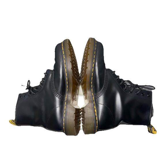 Dr. Martens 11822 Lace Combat Boots Smooth Black Leather 6.5M 7.5W 38.5EU Docs - Picture 3 of 8